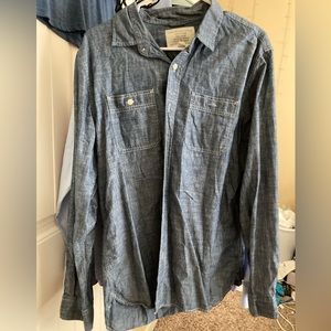 American Eagle size Large denim button up